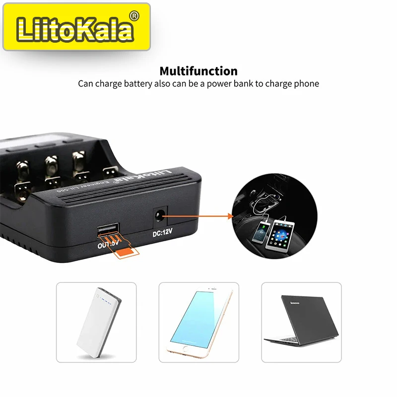 18650/26650/AA/AAA/Ni-MH/Li-ion, LCD 디스플레이, 용량 테스터... - 3