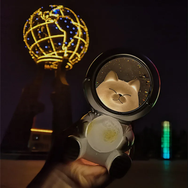 Galaxy Star Astronaut Night Light Cute Animals Lamp For Kids Bedroom Decor Gift Table Light Space Man Decoration Latern