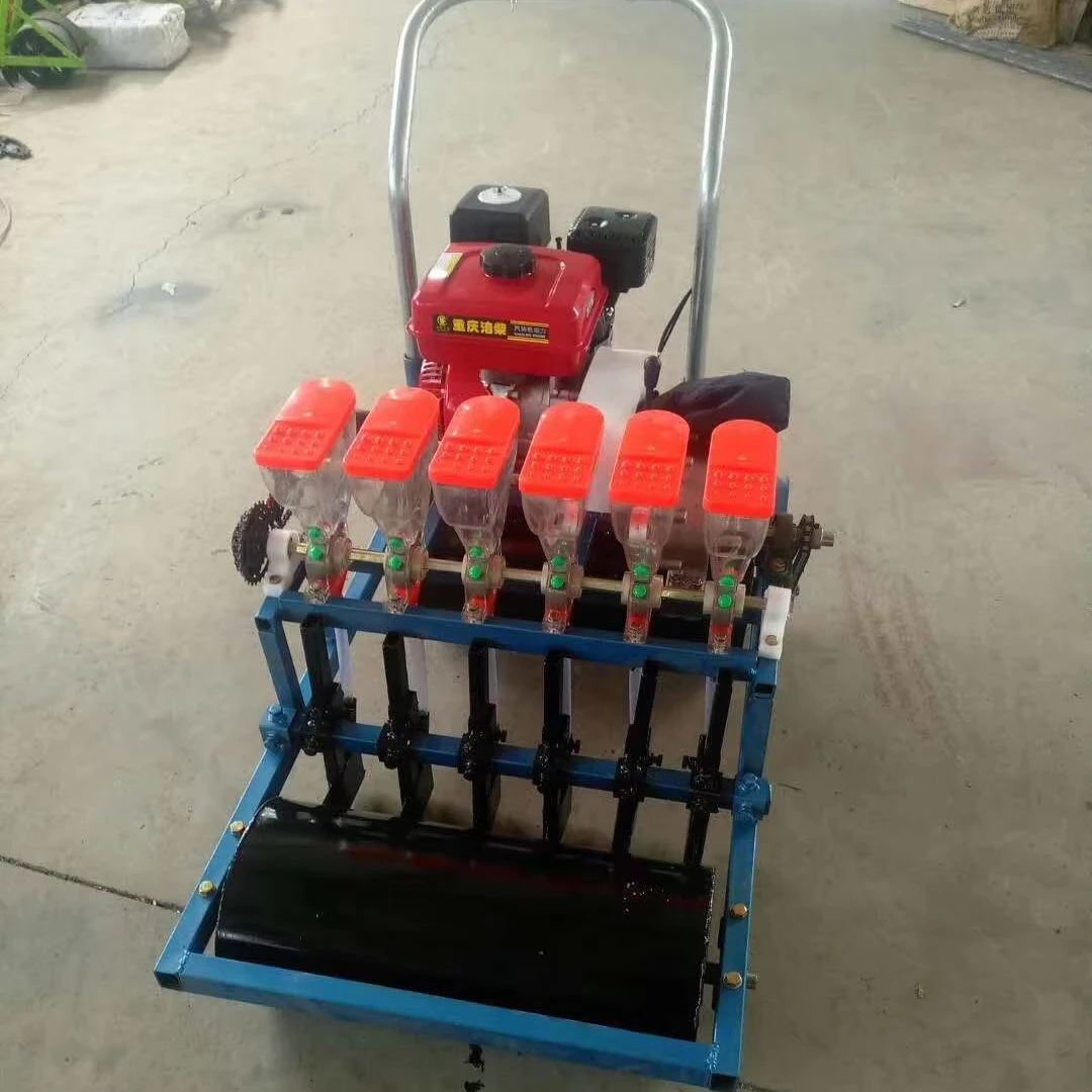 Upgraded Highly Efficient Vegetable Seeder With Furrowing Sowing Covering And Compacting Functions All In One Go.