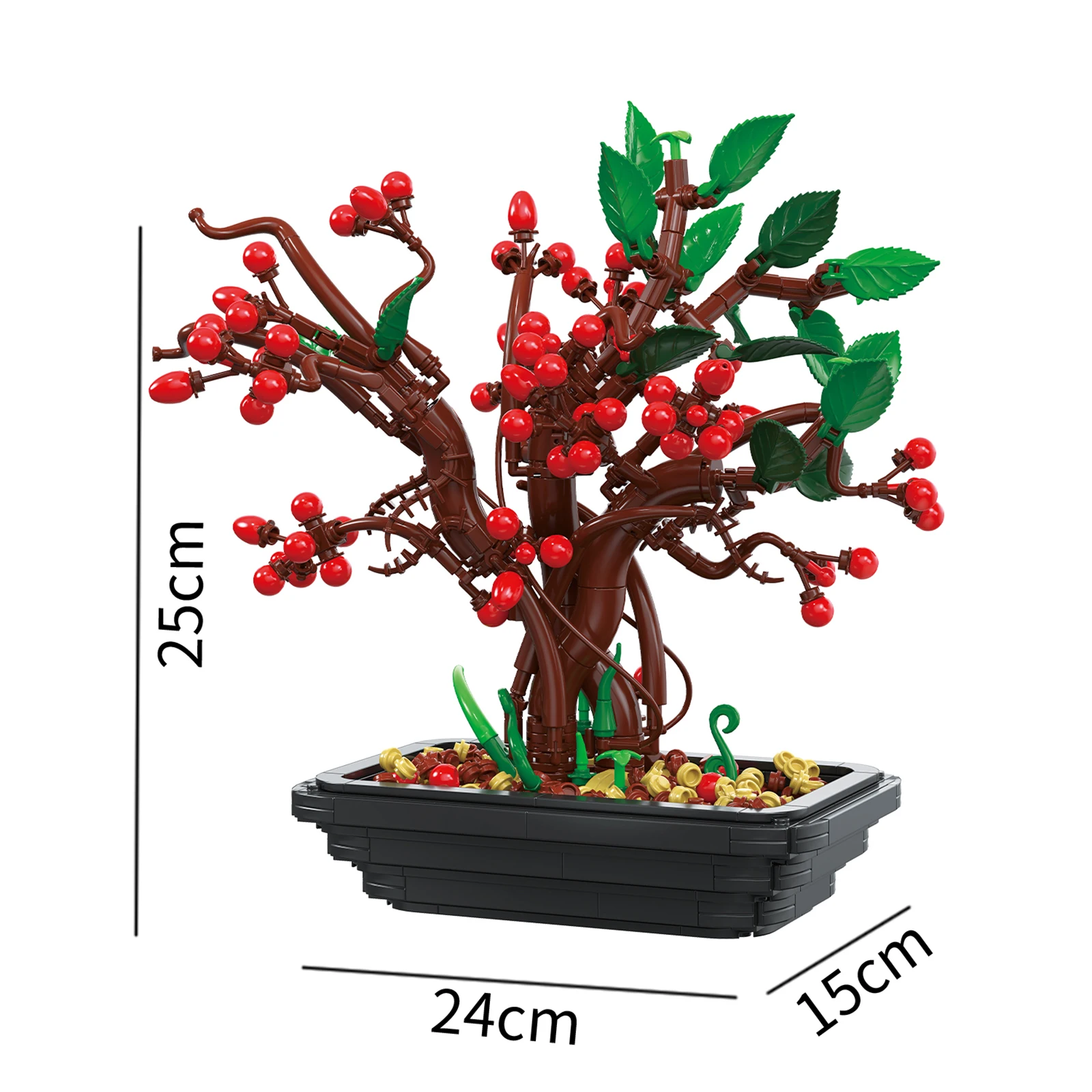 Simulatie Boeket Ingemaakte Bouwstenen Assemblagemodel Bloemen Plant Serie Ornamenten MOC Technische Bakstenen voor Meisje DIY Geschenken