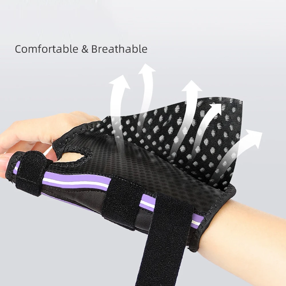 1/2 Stück Daumenbandage, ergonomische Handgelenk-Spica-Daumenschiene für Triggerfinger, Handstütze bei Tenosynovitis De Quervain, CMC – Detail 5