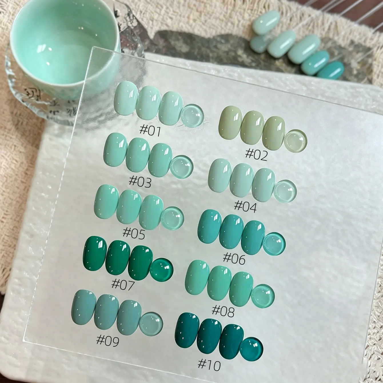 MIANEL 10ml Emerald Peak High-Pigment Gel Nail Polish – 2026 New Arrival Flattering Solid Emerald Green High-Color Saturation