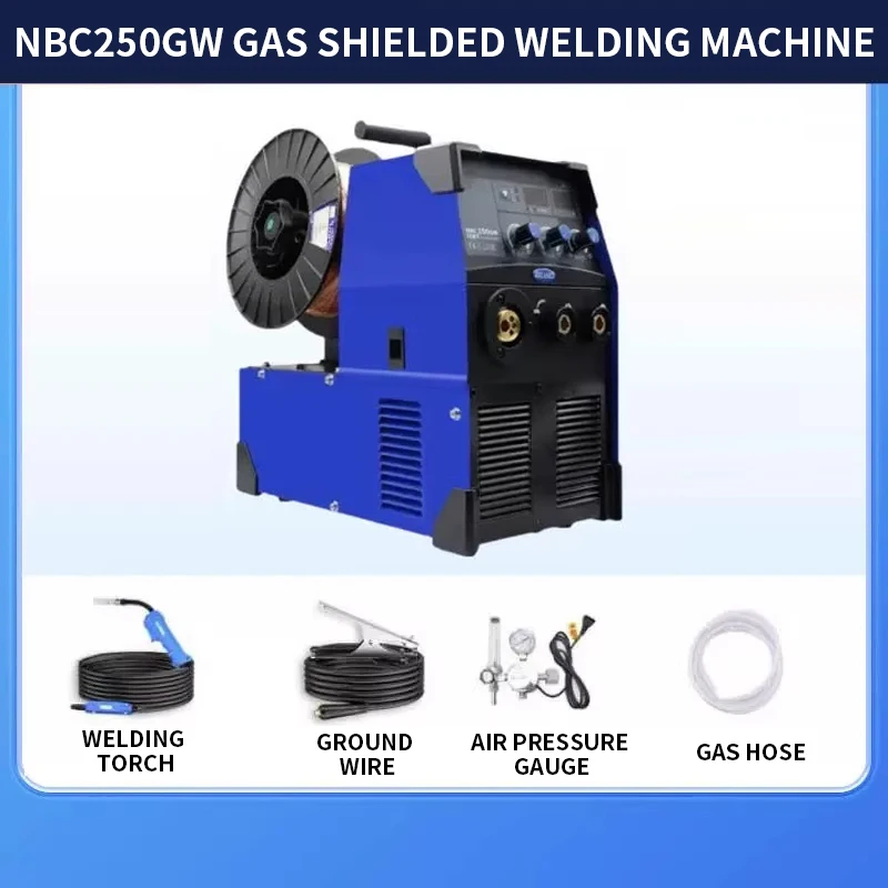 Gas Shielded Welding Machine NBC200GW/250GW 220V/380V dual-use gas shielded welding machine
