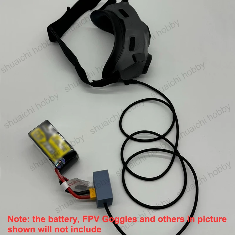 1 Juego de módulo de fuente de alimentación de baja ondulación de alta eficiencia con zumbador BB para gafas DJI 2 admite entrada de baterías de Dron FPV de 6V-40V