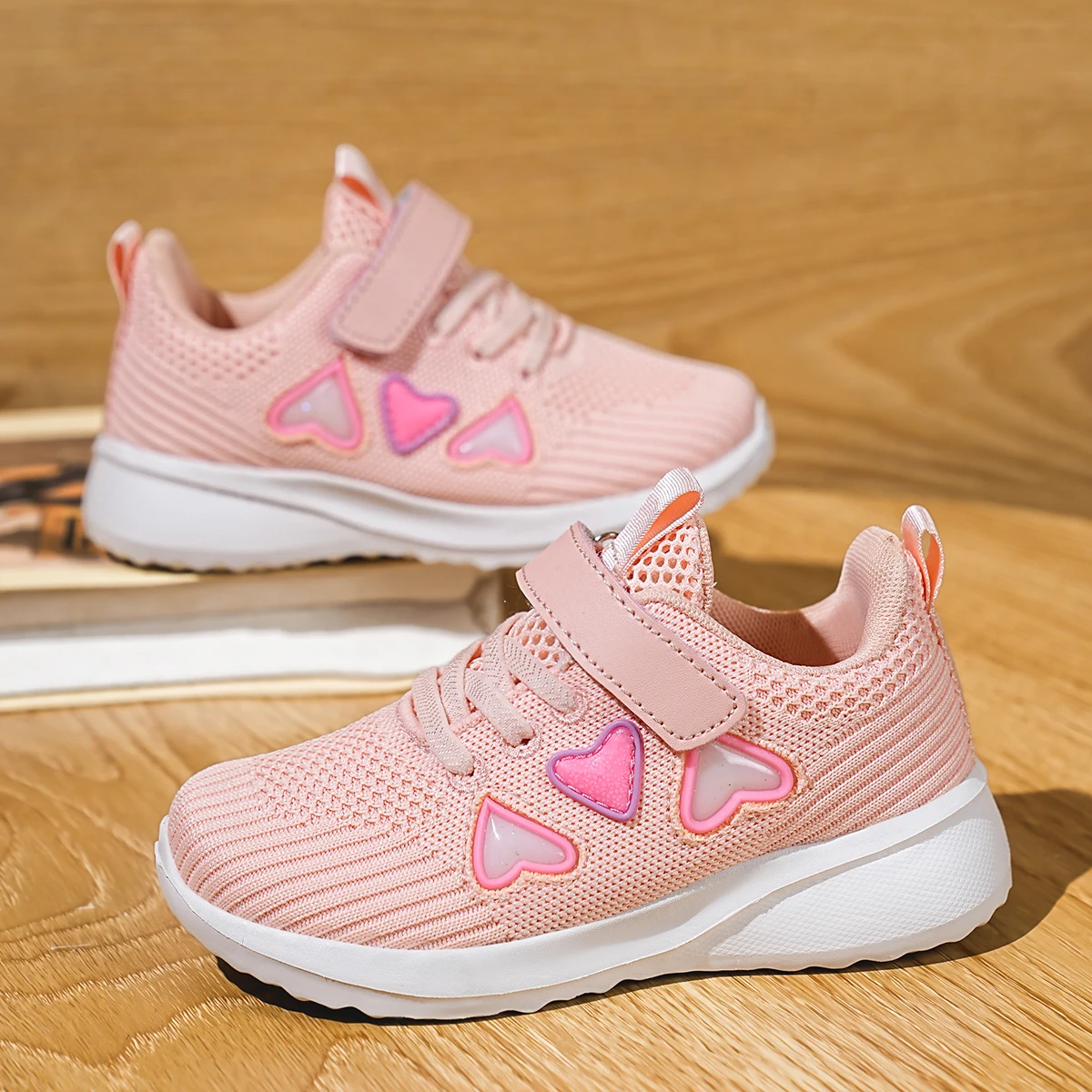 Lovely Girls New Casual Shoes Light Mesh Sneakers Kids Summer Children Fashion Tennis Cute Sport Cartoon Pink Running Footwear