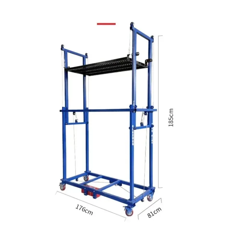 Loading Electric Lifting Scaffold Electric Scaffolding 6m Portable Electric Scaffolding Lift Platform