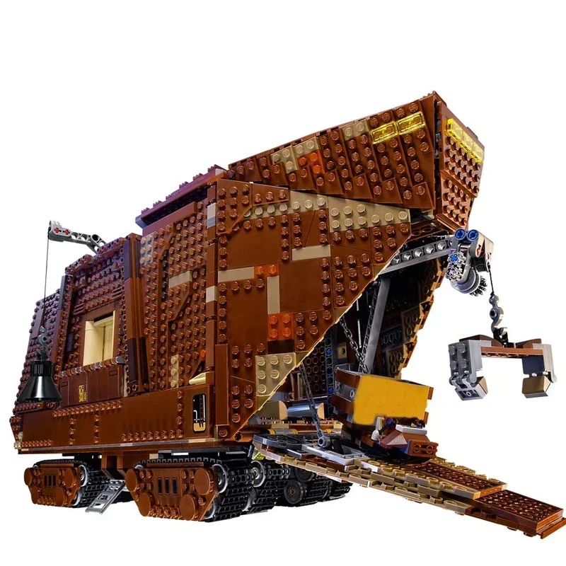 Neu auf Lager fit 3296 stücke Sandcrawler Bausteine Modell Ziegel Bau Spielzeug für Erwachsene Kinder Geburtstag Weihnachts geschenk