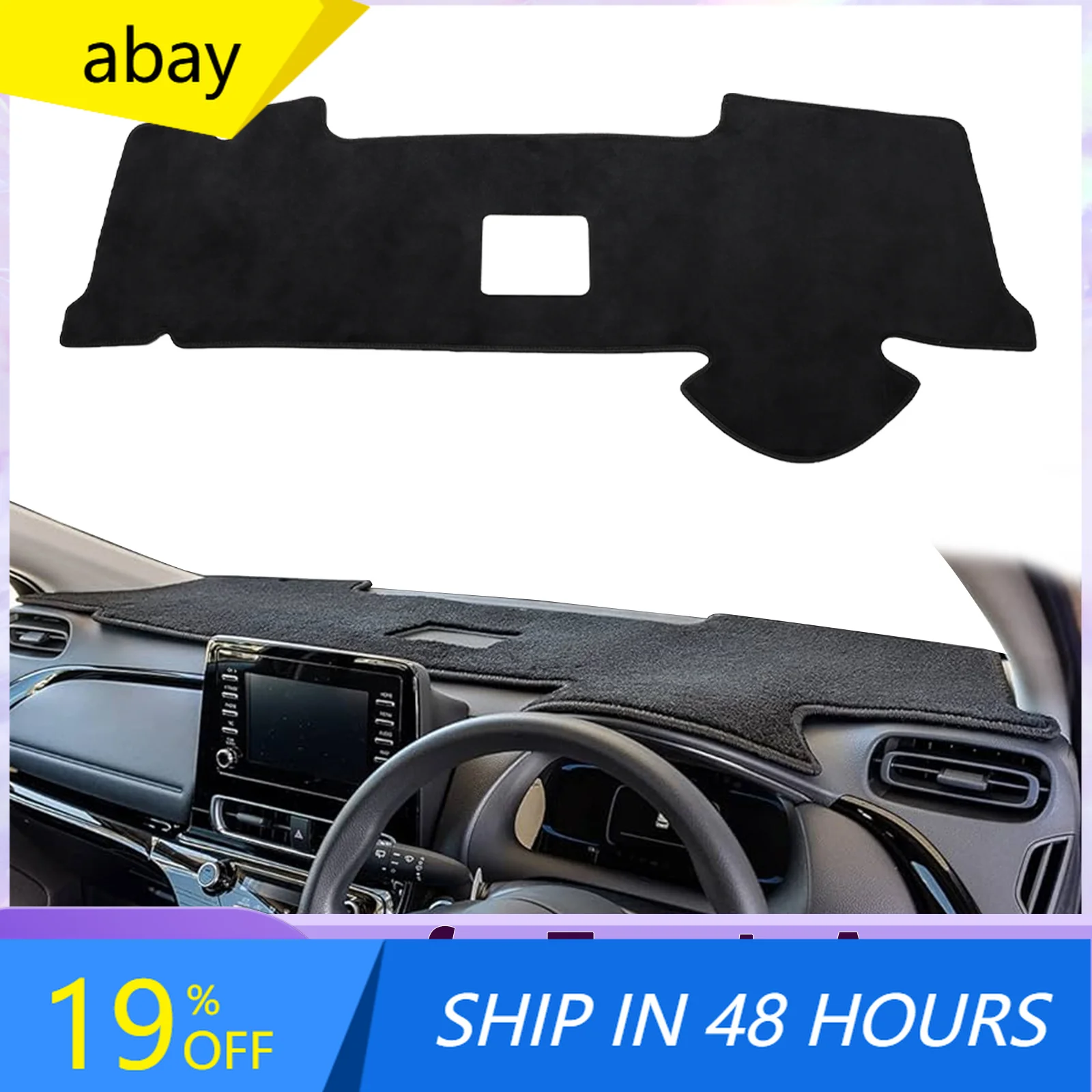 Подходит для Toyota Aqua XP210 2021-2025: Коврик-накладка на приборную панель, защитный коврик от солнца, аксессуар для автомобиля