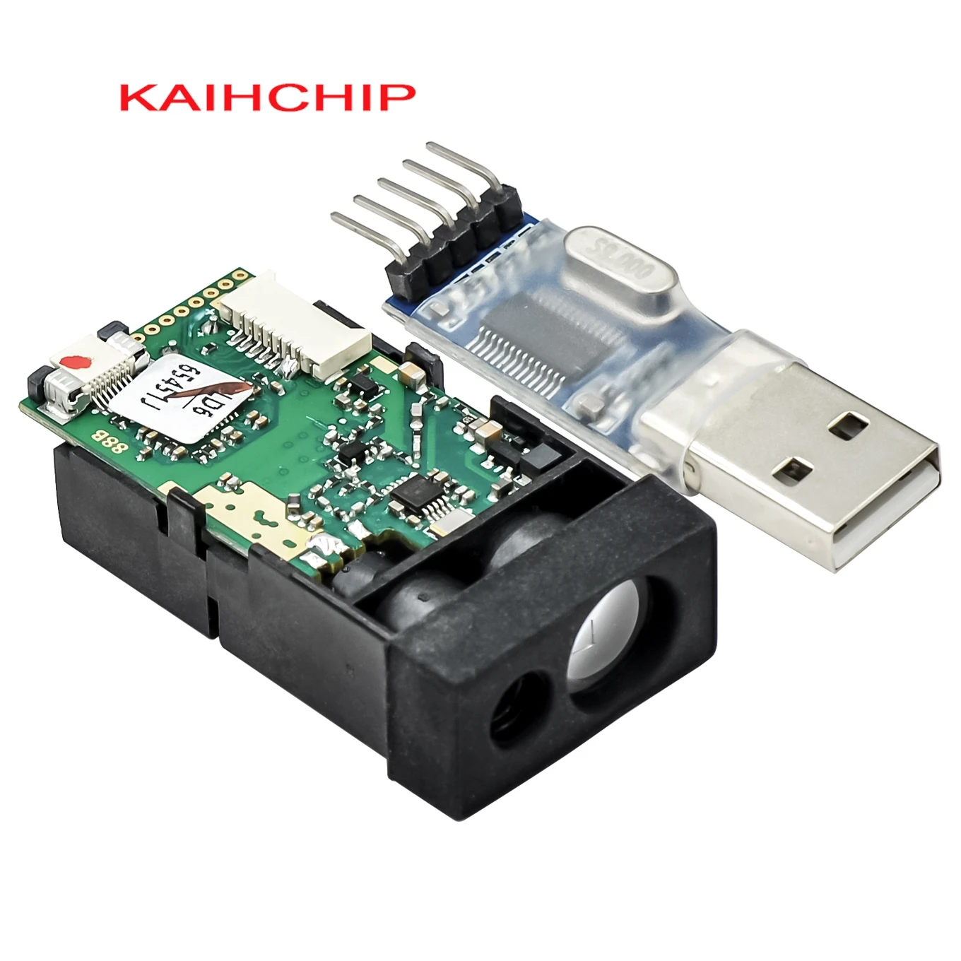 50 meter laser ranging sensor module Secondary development of converting TTL level microcontroller to RS232 485 serial port