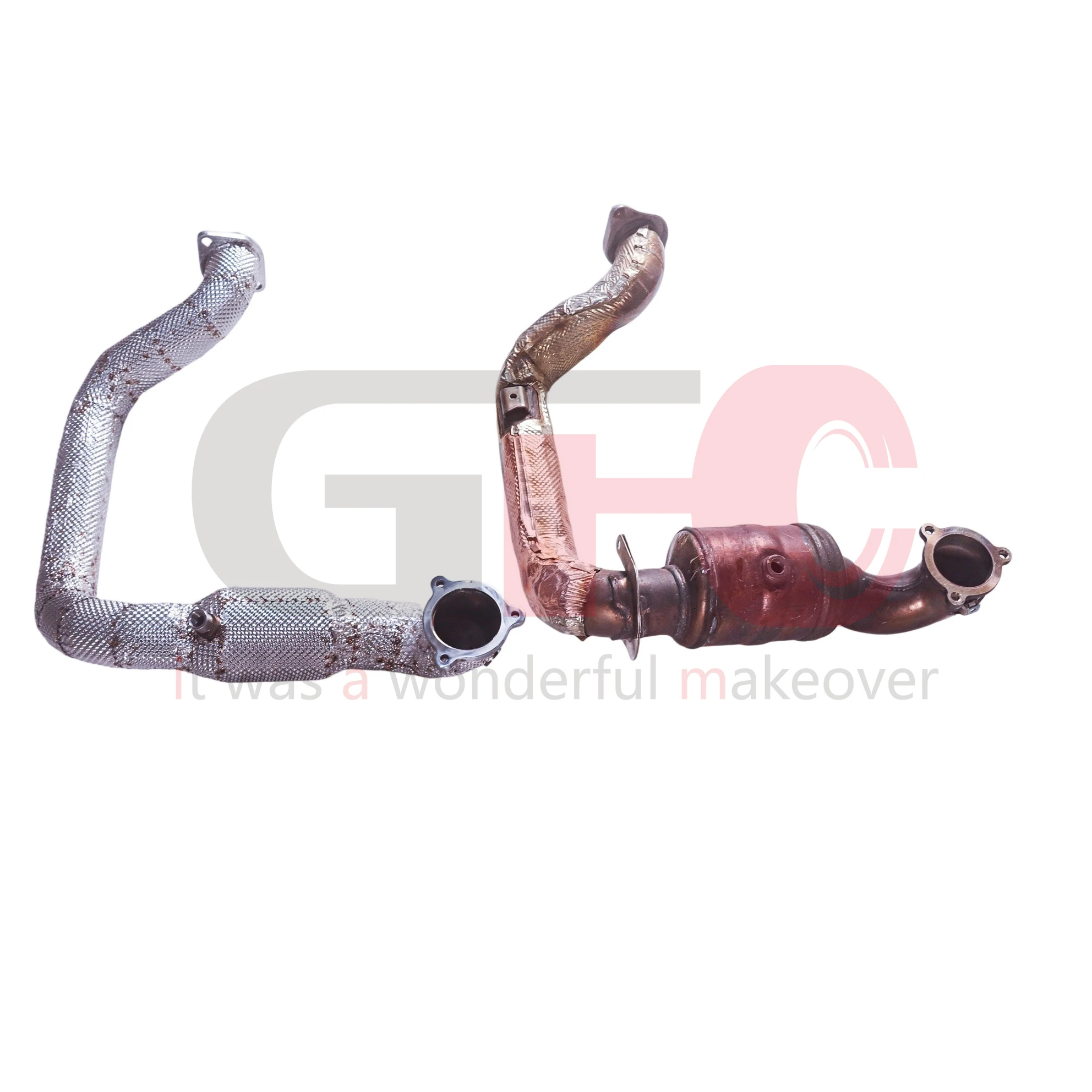 تخصيص 200 قطعة أنابيب استنزاف الفولاذ المقاوم للصدأ على شكل قرص العسل لعام 2022 ترقية نظام تصريف المركبات Mercedes-Benz A35 2.0T #2