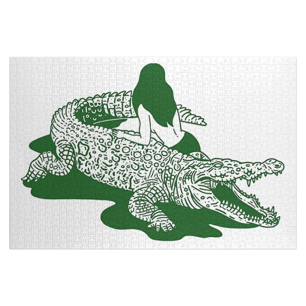 

Aligator Gril Popart Hipster Urban Style Jigsaw Puzzle Diorama Accessories Customs With Photo Puzzle