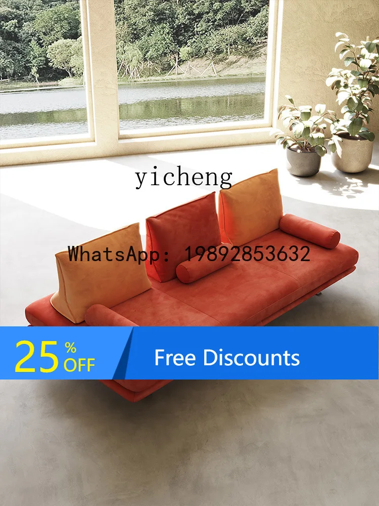 

AA fabric sofa living room Italian simple modern double-sided sitting back sofa