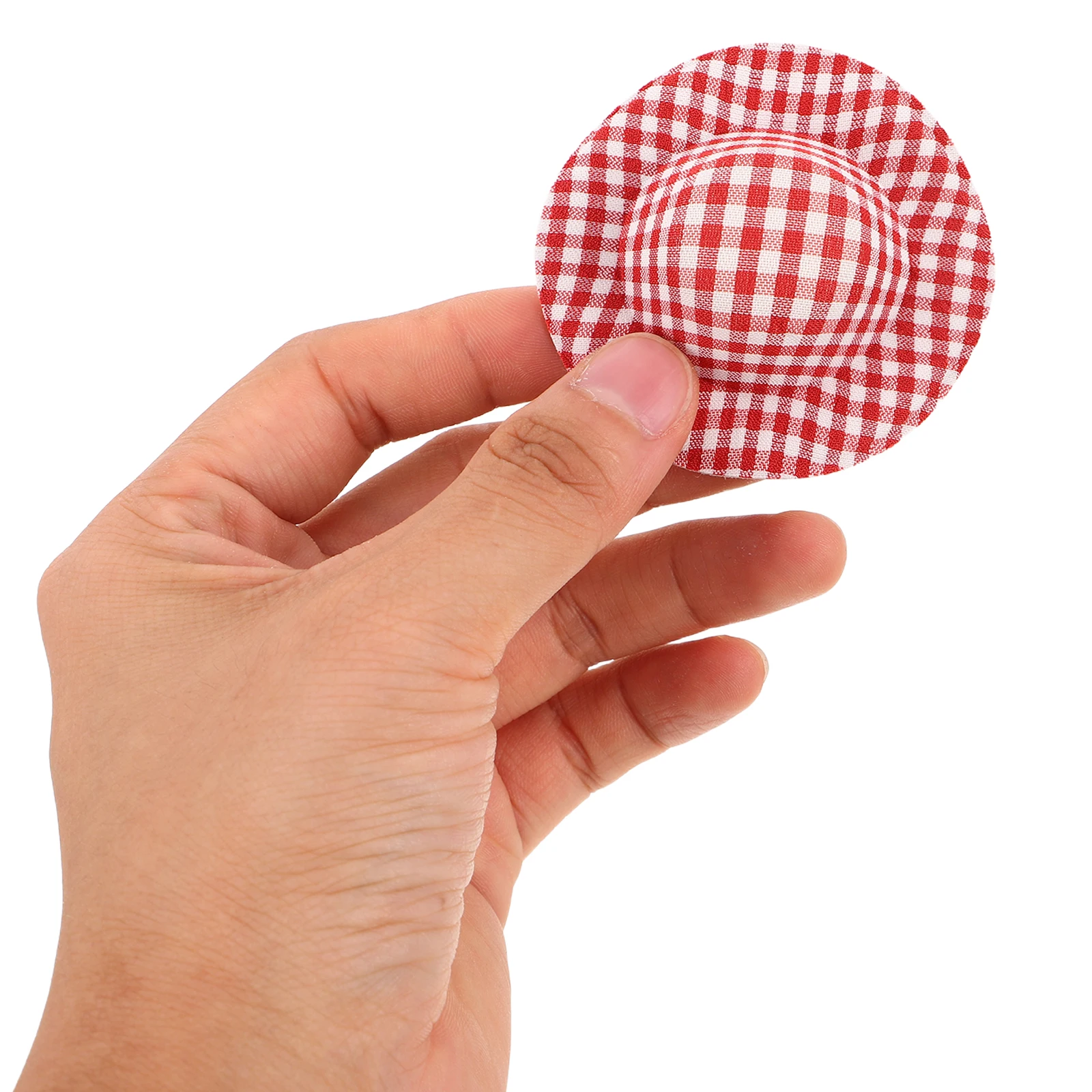 

20 шт., мини-шотландские мини-шляпы из легкой ткани, кепки для рукоделия, украшение для праздничной вечеринки, аксессуар для кукольного домика, шляпа