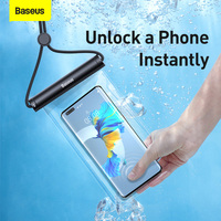 Baseus Waterproof Phone Case Under 7.2 inches For iPhone 12 Pro Max Swim Case IPX8 Universal Cover For Huawei Xiaomi Samsung