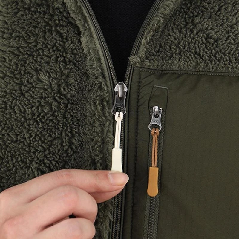 R1WE 10pcs Zipper Pull Puller End Fit Rope Tag Replacement Clip Broken Buckle Fixer