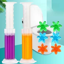 Flower Toilet Bowl Cleaner Gel Fragrance Deodorant Air Freshener Aromatic Closestool Toilet Perfume Gel Stamp WC Cleaning Tool