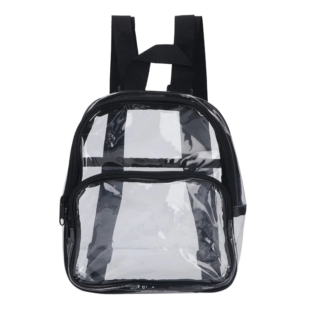 

Durable PVC Transparent Backpack Heavy Duty Adjustable Clear Backpack See Through Backpack College Workplace