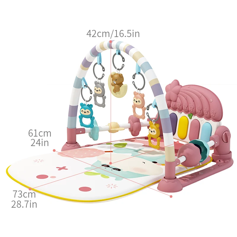 Baby Pedaal Piano Fitness Rack 0 1-jarige Baby 3 Maanden Educatief Speelgoed Voor Vroege Educatie Voor Peuters Leren Twee-In-O Lopen