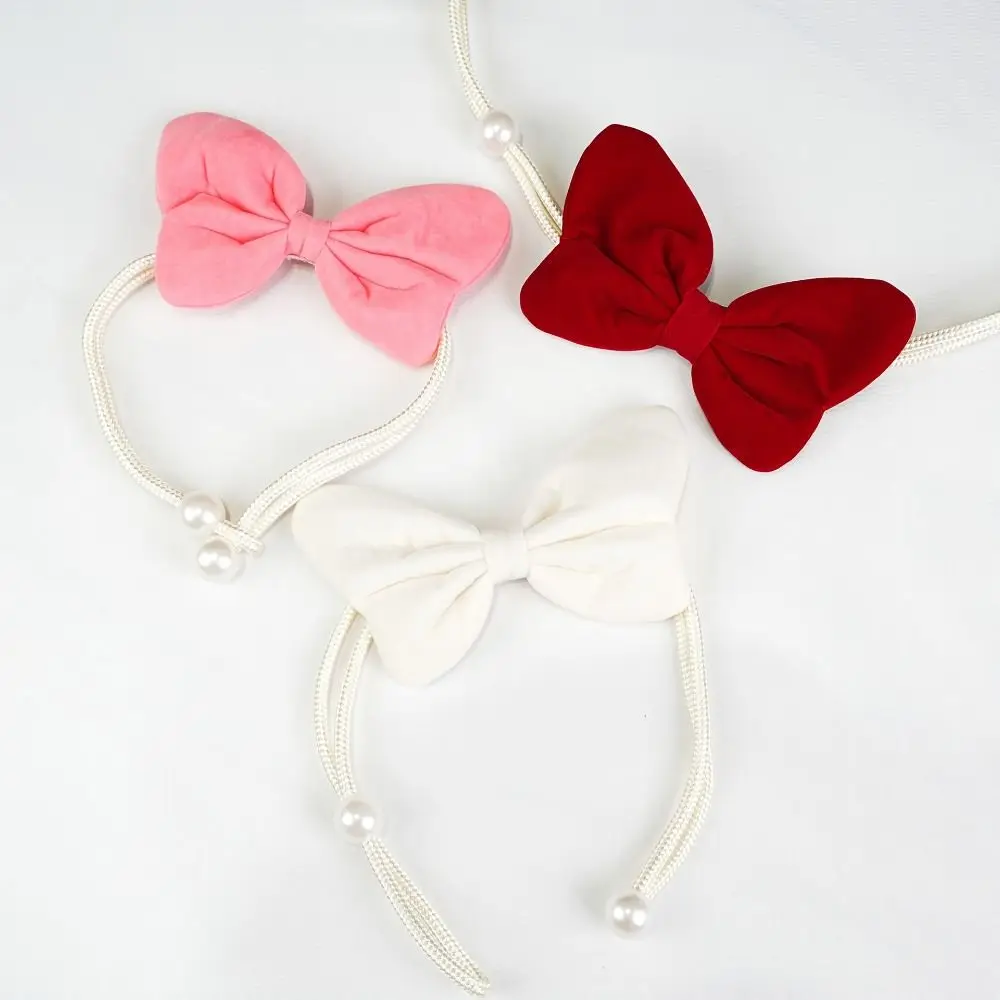 2Pcs INS Bowknot Curtain Tiebacks Velvet Creative Curtain Strap Handmade Handcrafted Velvet Bow Curtain Tiebacks Window Decor