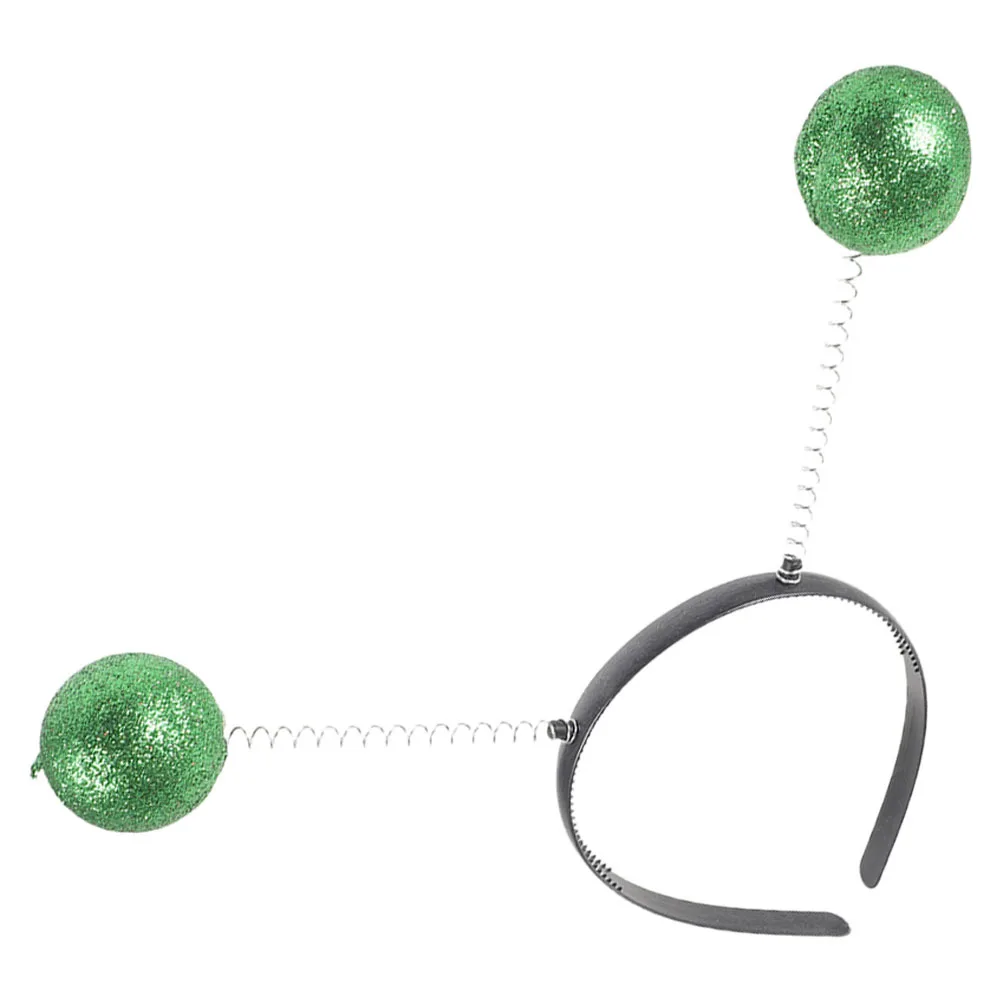 

Antenna Headband Silver Plastic Cosplay Kids Adult Glitter Balls Party Hairbands Halloween Costume Accessories Decorative