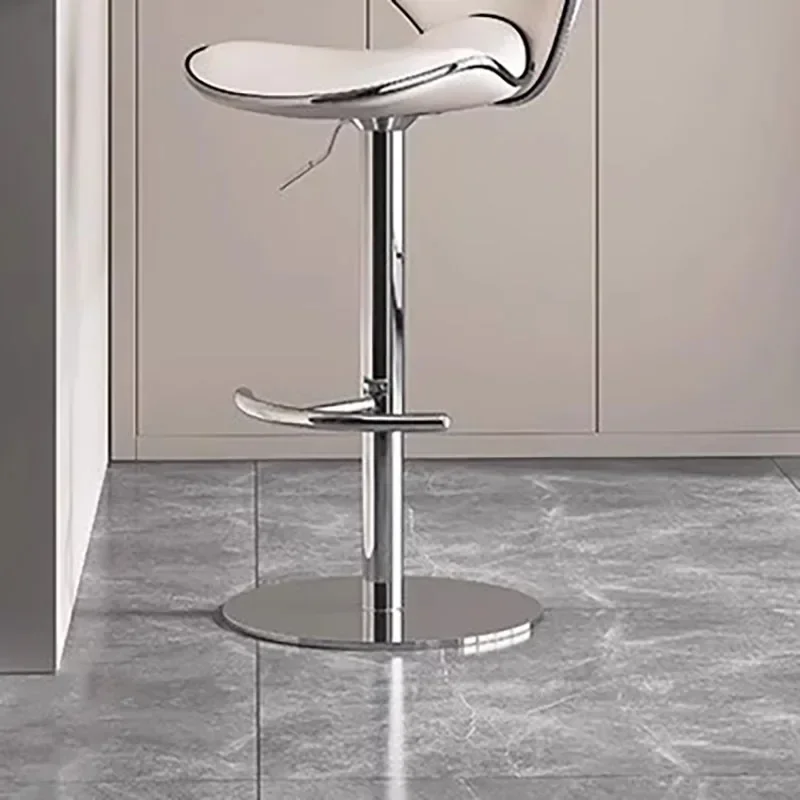 Sedie da bar in pelle per il tempo libero Sedie nordiche comode gialle in metallo premium Bellezza minimalista Sillas Para Comedor Mobili moderni