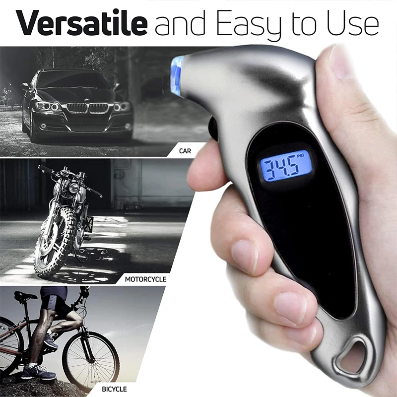 Car Tire Pressure Gauge Digital Monitor High Precision Tire Pressure Monitoring Tester Guage Car Tyre Air Pressure Meter Gauge