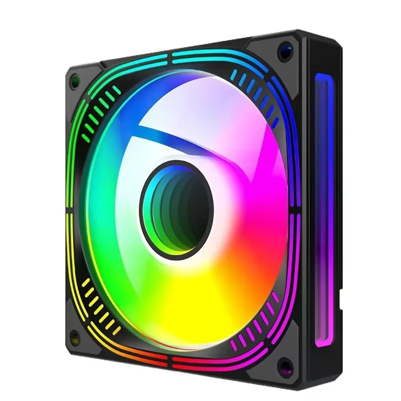 

Вентиляторы для корпуса ПК 120 мм ARGB, эффект бесконечного зеркала RGB, синхронизация с материнской платой 5V 3PIN, 800~1800 об/мин, PWM, подходят для компьютеров