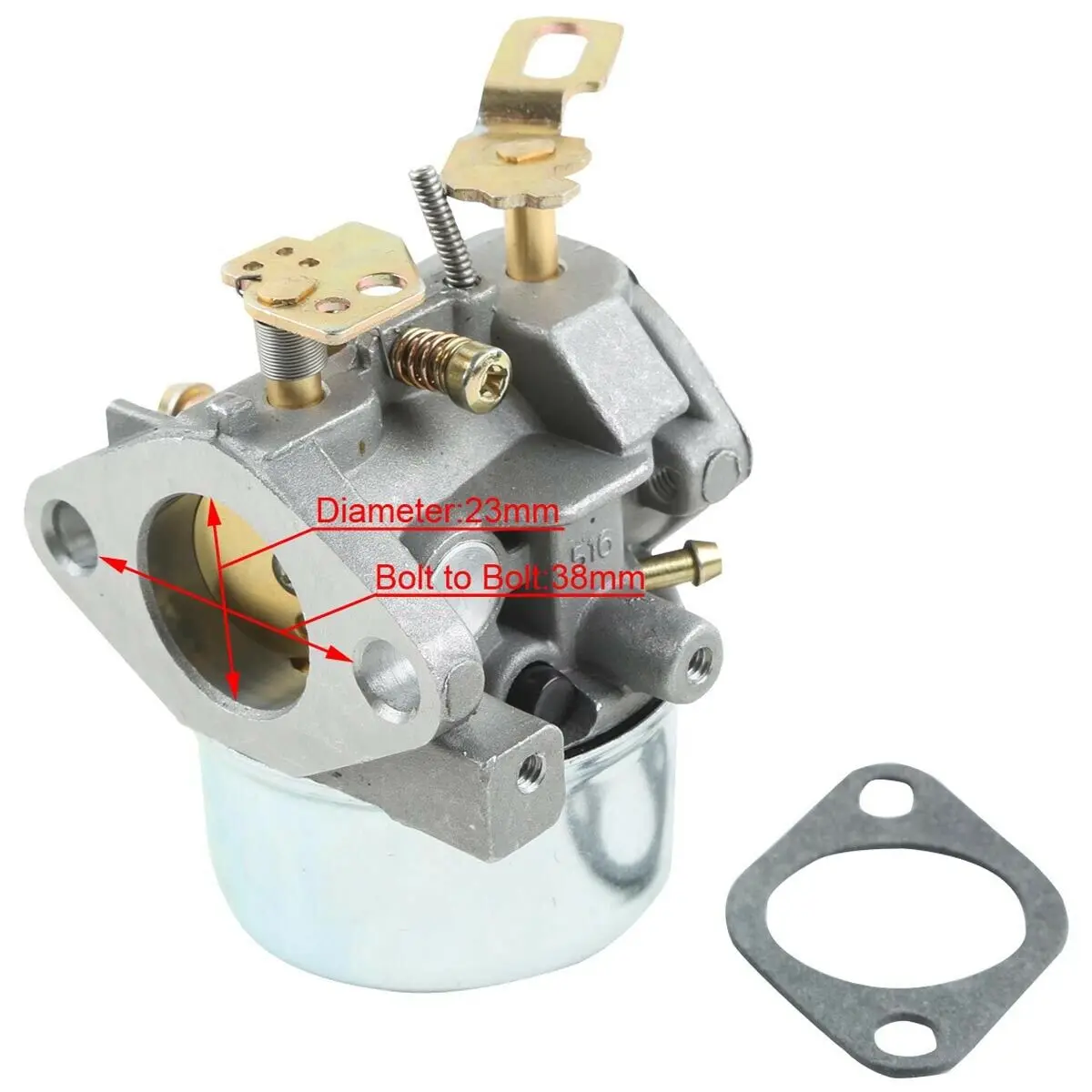 

Adjustable Carburetor Fit for Tecumseh 8/9/10HP Snowblower 640349 640052 640054 F
