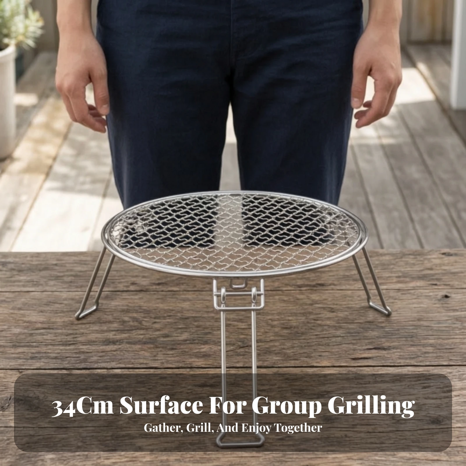 折りたたみ式バーベキューグリル、脚付き屋外グリルラック、キャ - Campfire Cooking のレビューと価格