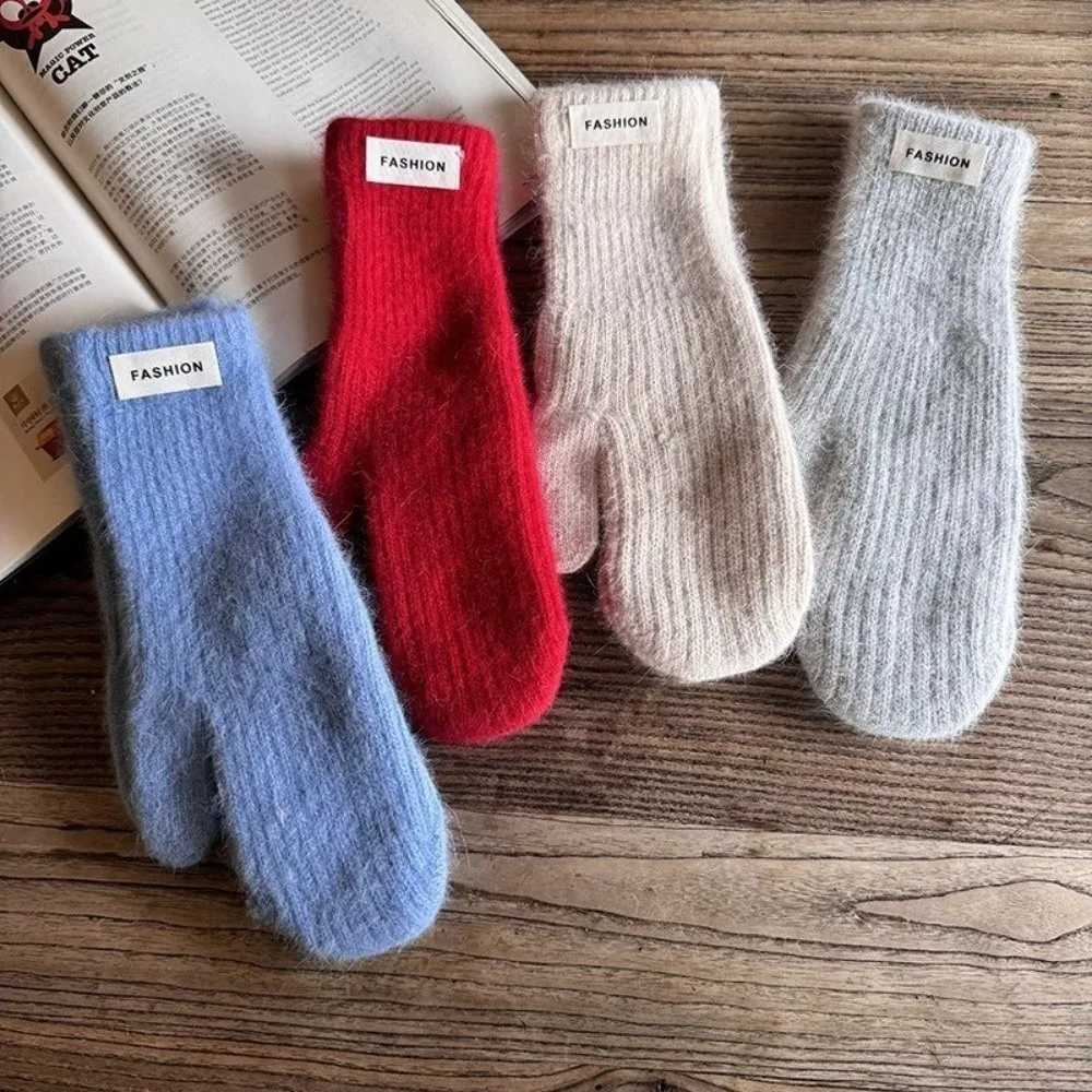 Material Winter Warm Mittens Thick Thermal 1 Pair Pack Thermal Gloves Soft Fabric Winter Warmth Cold Weather Gloves Driving