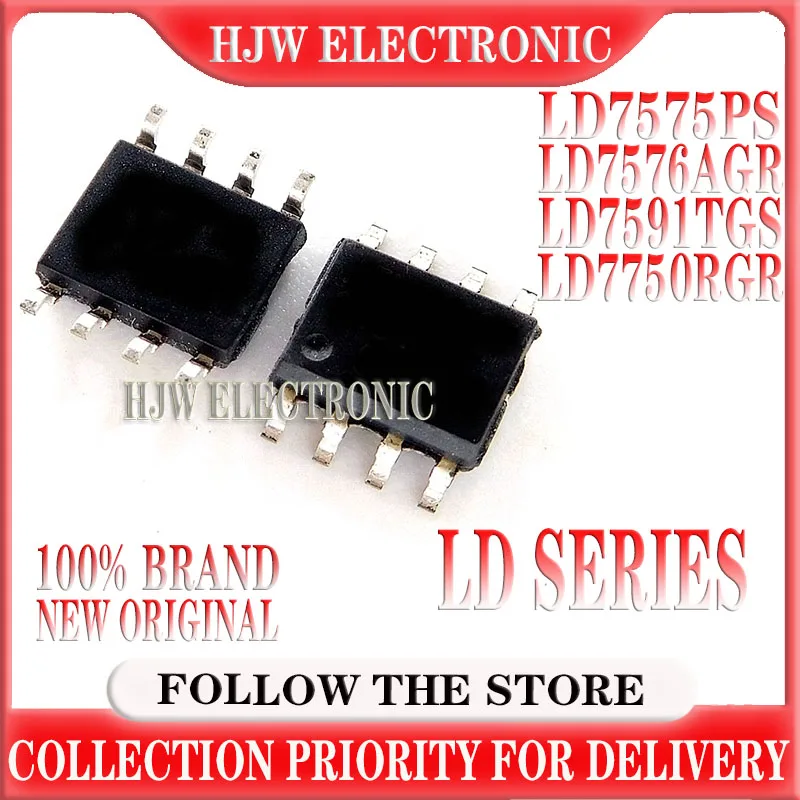 

10pcs Ld7575ps Ld7576agr Ld7591tgs Sop-8 Ld7750rgr Ld7575 Ld7576 Ld7591 Ld7750 Smd