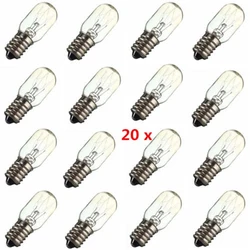 20PCS E14 Salt Lamp Globe Bulb 15W Refrigerator Bulb Replacement Oven Replacement Glass Bulbs AC220V-240V