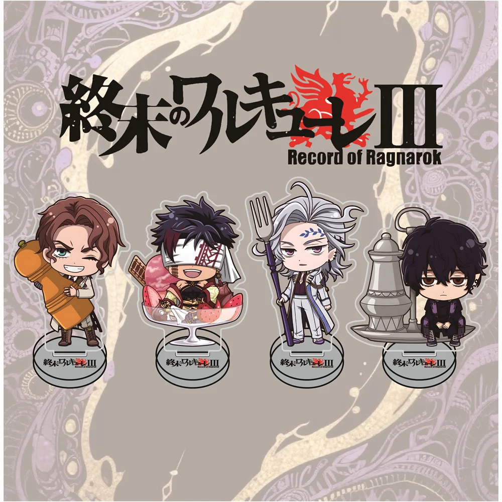 Figurines en acrylique Chibi de 10 cm Record of Ragnarok, porte-clés, figurine de collection d'anime, décoration de bureau, cadeau pour les fans d'anime
