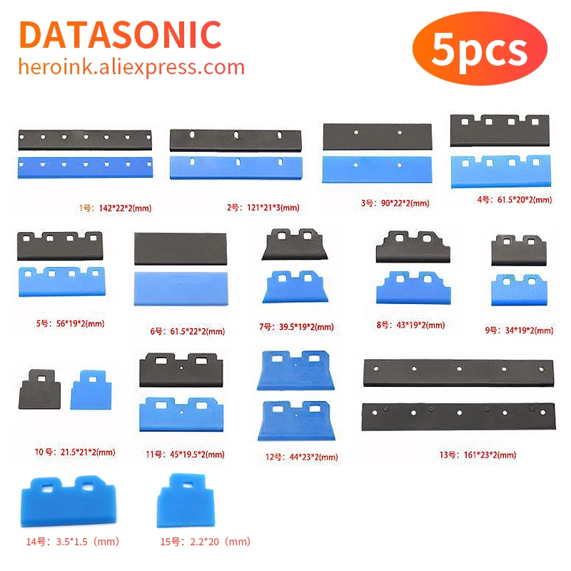 2Pcs Printkop Wisser Voor Epson DX4 DX5 DX7 Printkop Blade Voor Mutoh Roland Mimaki JV33 Eco-solvent Printer Printkop Schraper