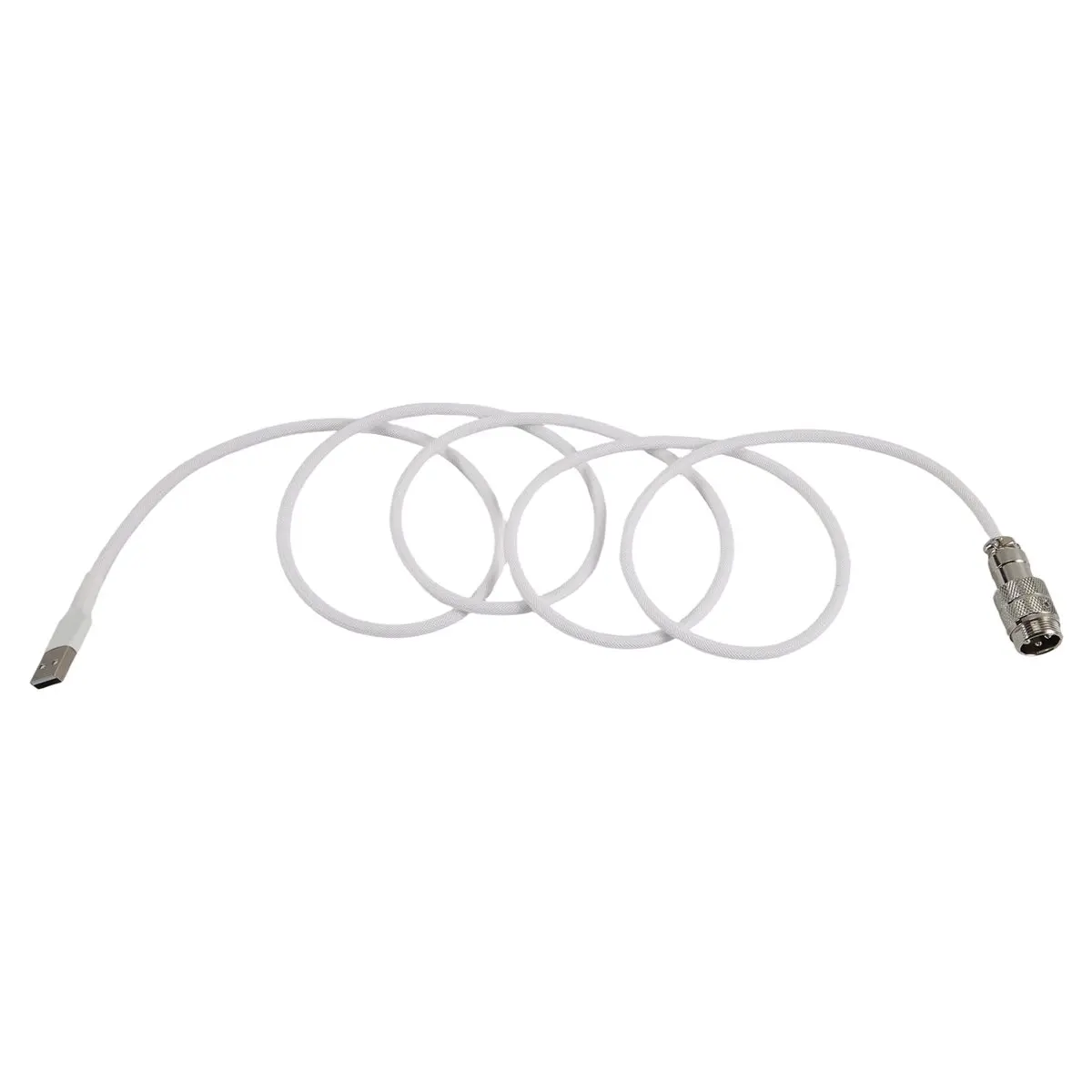 N05R USB Type-C Cable for Gaming Keyboards, Double Sleeved Mechanical Keyboard Cable, Mechanical Keyboard Custom Coiled Cable