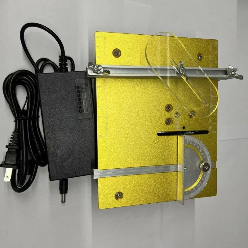 

Miniature lift table, small household table saw, portable woodworking push table saw