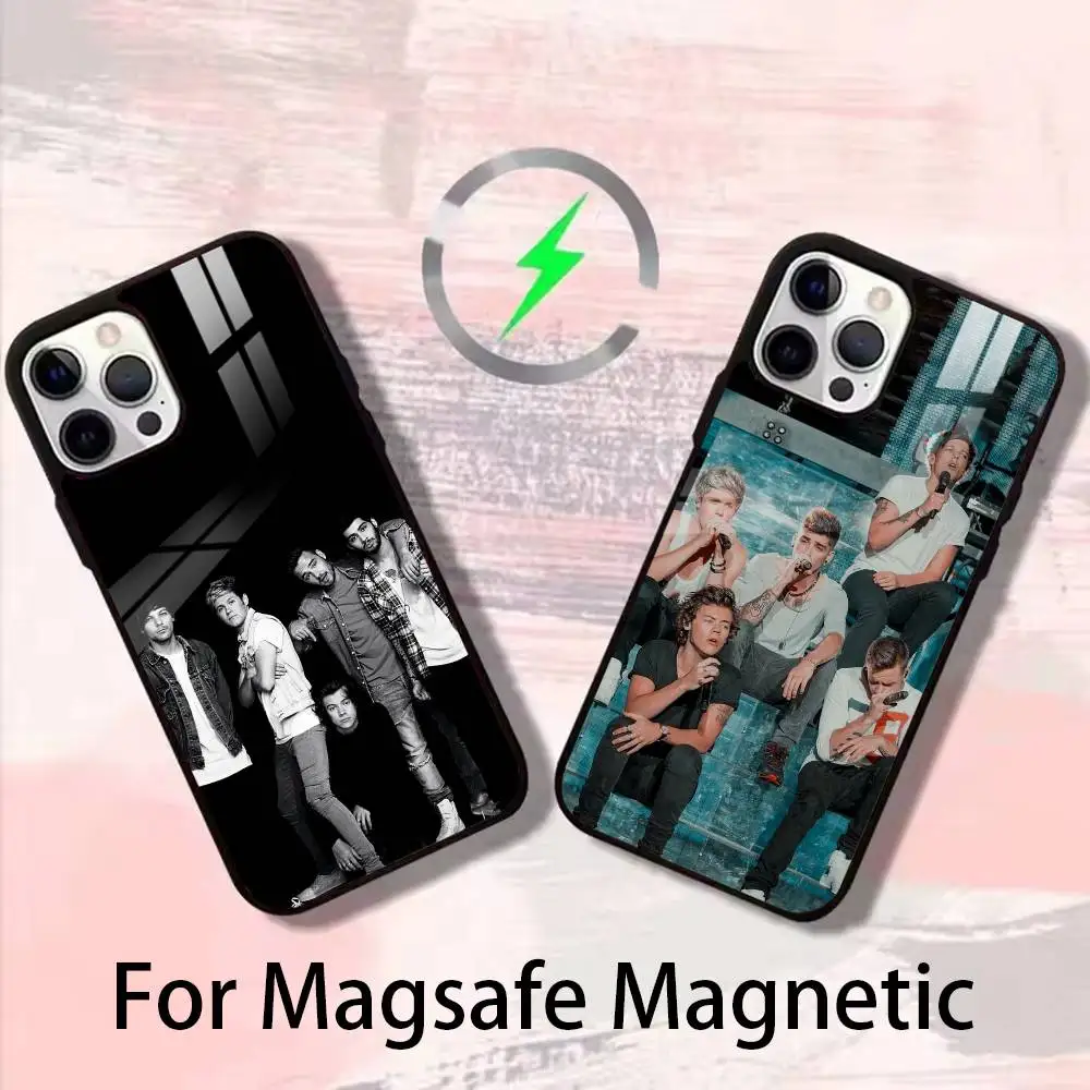

One band D-Direction Phone Case For iPhone 17,16,15,14,13,12,Plus,Pro,Max for Magsafe Magnetic Wireless Charging