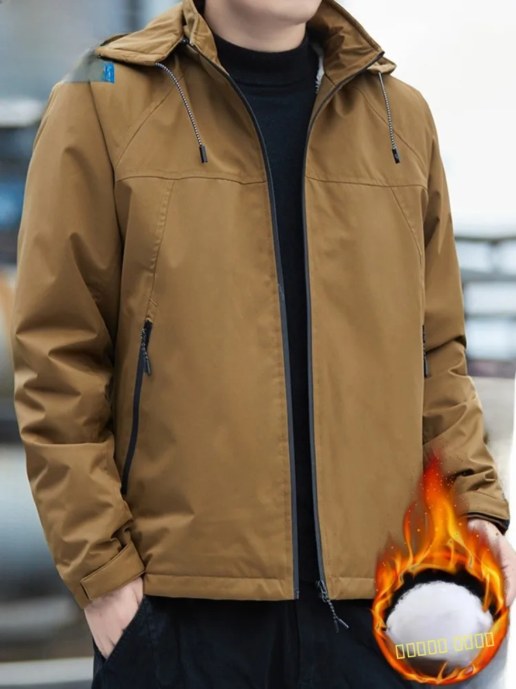 

Мужская зимняя рабочая куртка Paul: повседневная спортивная утепленная хлопковая куртка на флисовой подкладке, теплая верхняя одежда