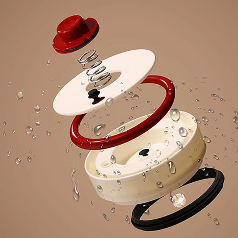 جرة تخزين حبوب القهوة والشاي، مكنسة كهربائية محكمة الغلق، زجاج بوروسيليليك مرتفع مع شفط مكنسة كهربائية