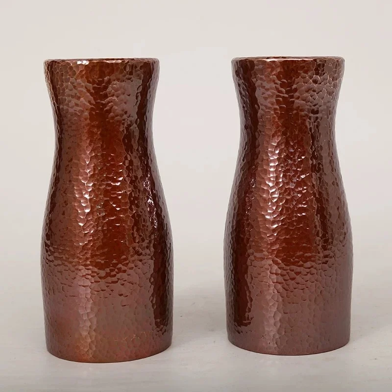 النحاس النقي القهوة القدح شجرة الملمس رائعة خمر موسكو البغل سماكة دائم كوب ماء 450 مللي سطح أملس فنجان شاي #5