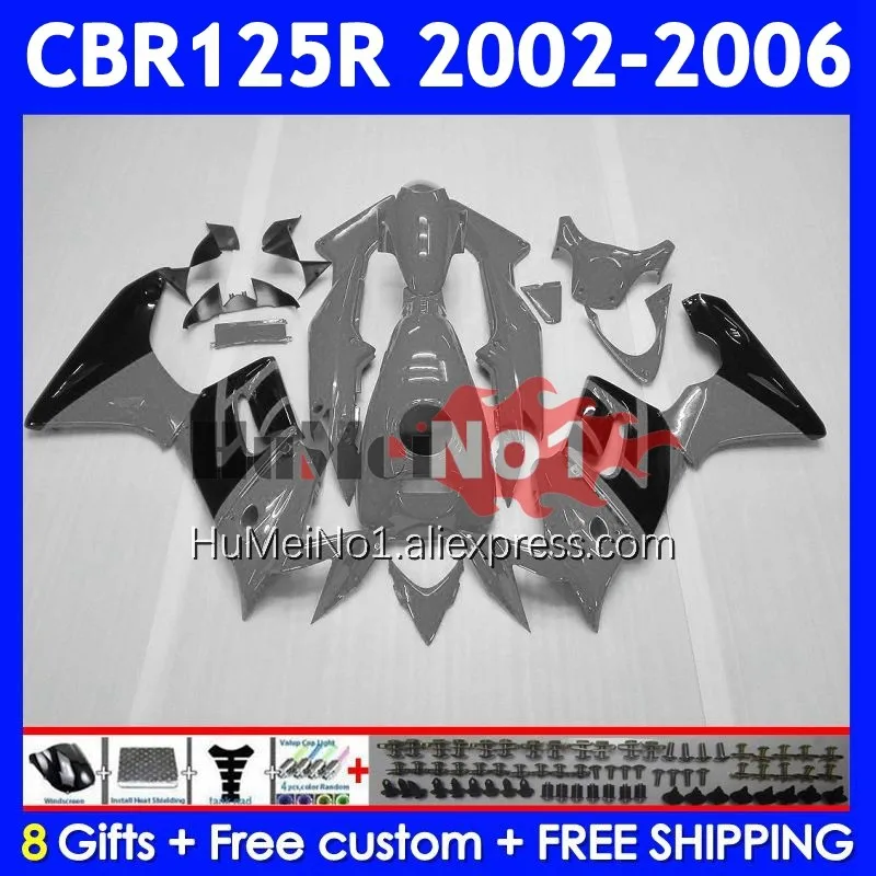 +Tank For HONDA CBR125R CBR-125R 02 03 2004 Silvery grey 2005 2006 12No.24 CBR125 CBR 125CC 125 125R 2002 2003 04 05 06 Fairing