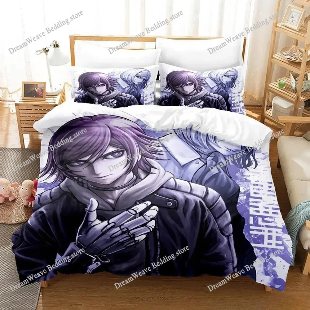 3D Printed Anime Akudama Drive Bedding Set Boys Girls Twin Queen Size Duvet Cover Pillowcase Bed Kids Adult Home Textileextile