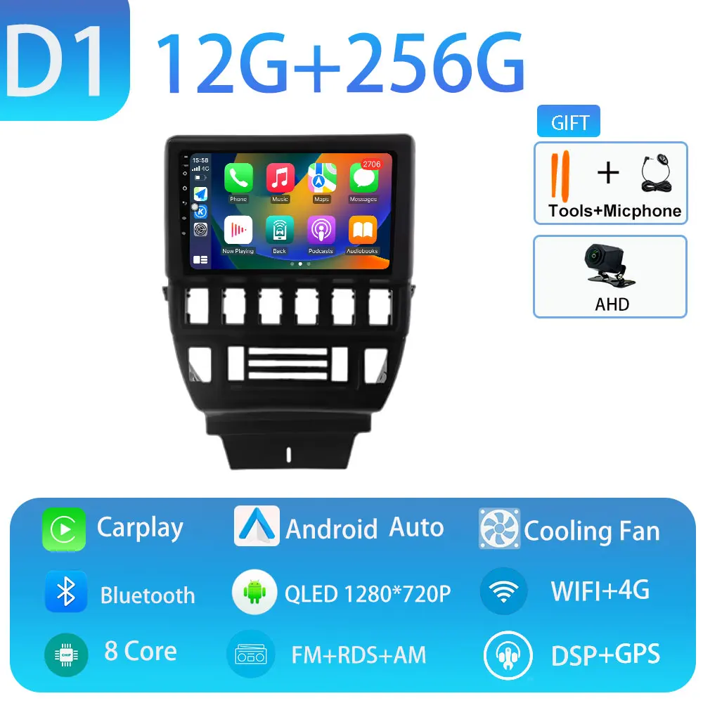 Voor LADA Niva 1993-2020 Android 15 Auto Speler Centrale GPS Navigatie Multimedia Draadloze Carplay Stereo Scherm 4G BT Head Unit