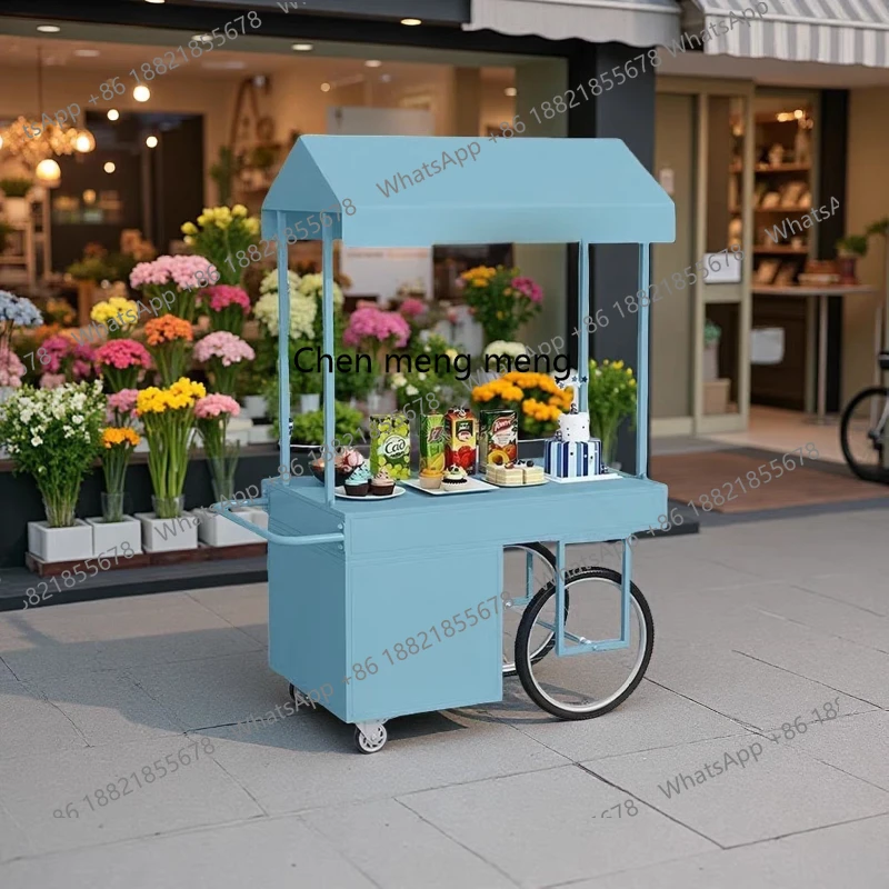 

Mobile stall snack cart display stand Night market float Outdoor market stall promotion