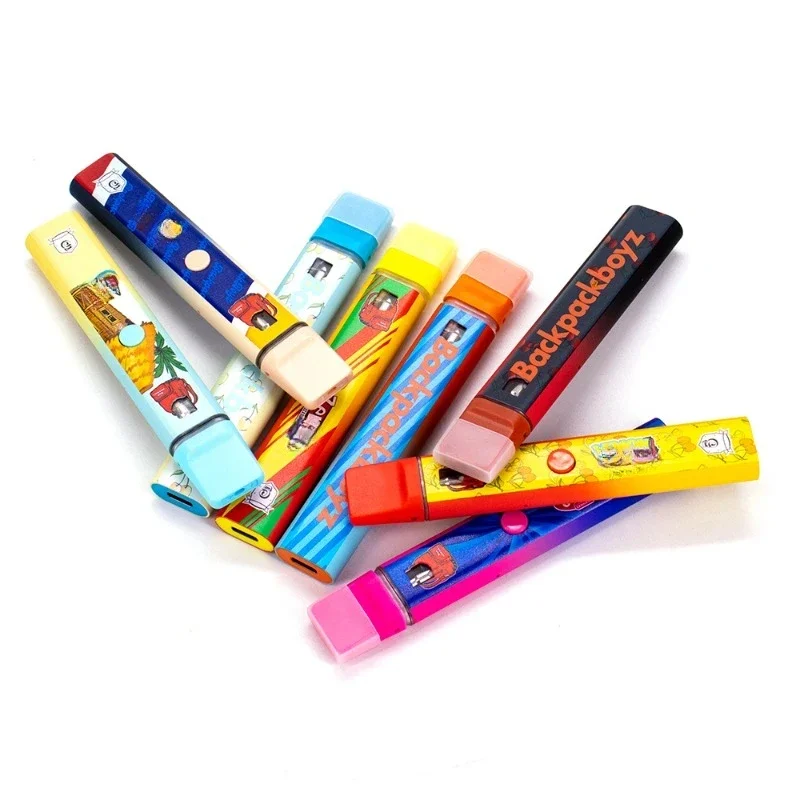 10 stücke backpackboyz 1ml vape pens 280mah wiederauf ladbare batterie leere keramik spule pod ecig für dicke öl verdampfer e-zigaretten