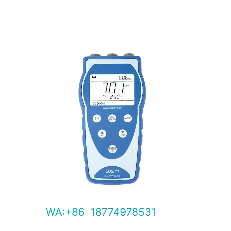 for NADE Waterproof Portable pH Meter Single Parameter SX811 Series -2.00 to 19.99pH 0.01pH USB with Professional pH