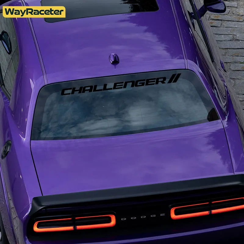 Odblaskowa przednia szyba samochodu winylowa tablica naścienna naklejka na szybę przednią dla Dodge Challenger Hellcat SRT Demon akcesoria