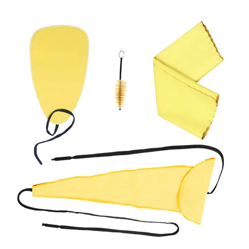 

4PCS Saxophone Sax Cleaning Care Kit 3pcs Cleaning Cloth + Mouthpiece Brush Musical Instrument Maintenance Tool