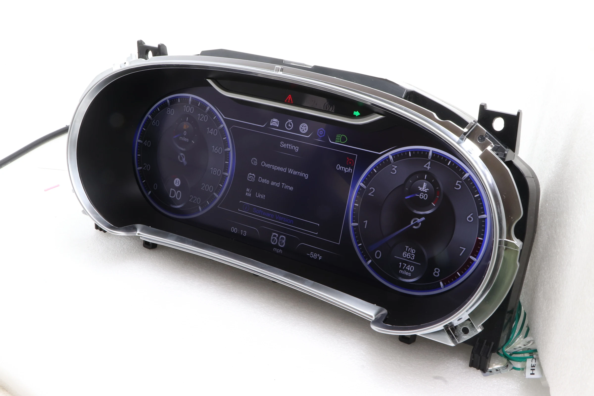 JT WJHY-BE628 Auto LCD Dashboard New Upgrade Digital Cluster Instrument For Bentley For Continental For GT Built-In GPS USB Ster