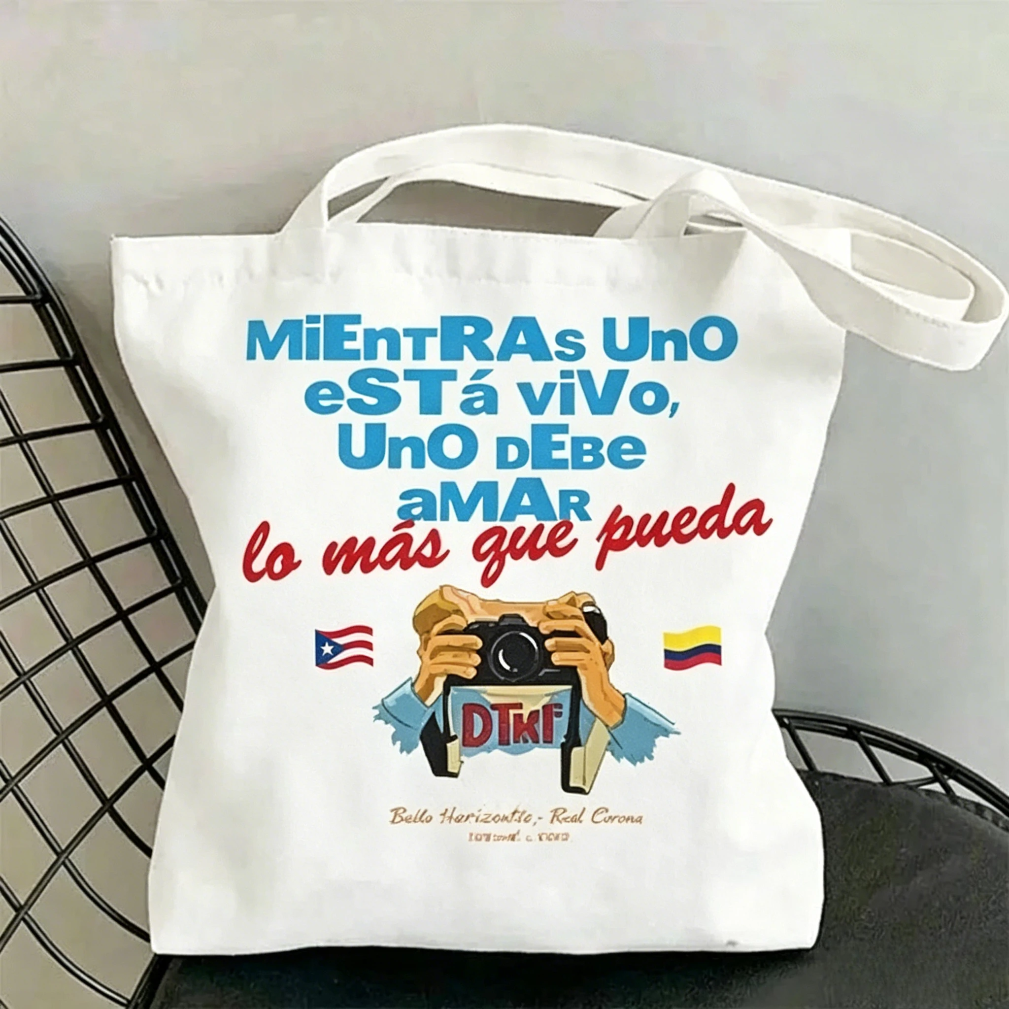 2026 Summer Trendy Bag Rapper Bad Bunny T-shirt Debi Tirar Mas Fotos DTMF Eco-Friendly Reusable Shoulder Bag Casual  Handbag